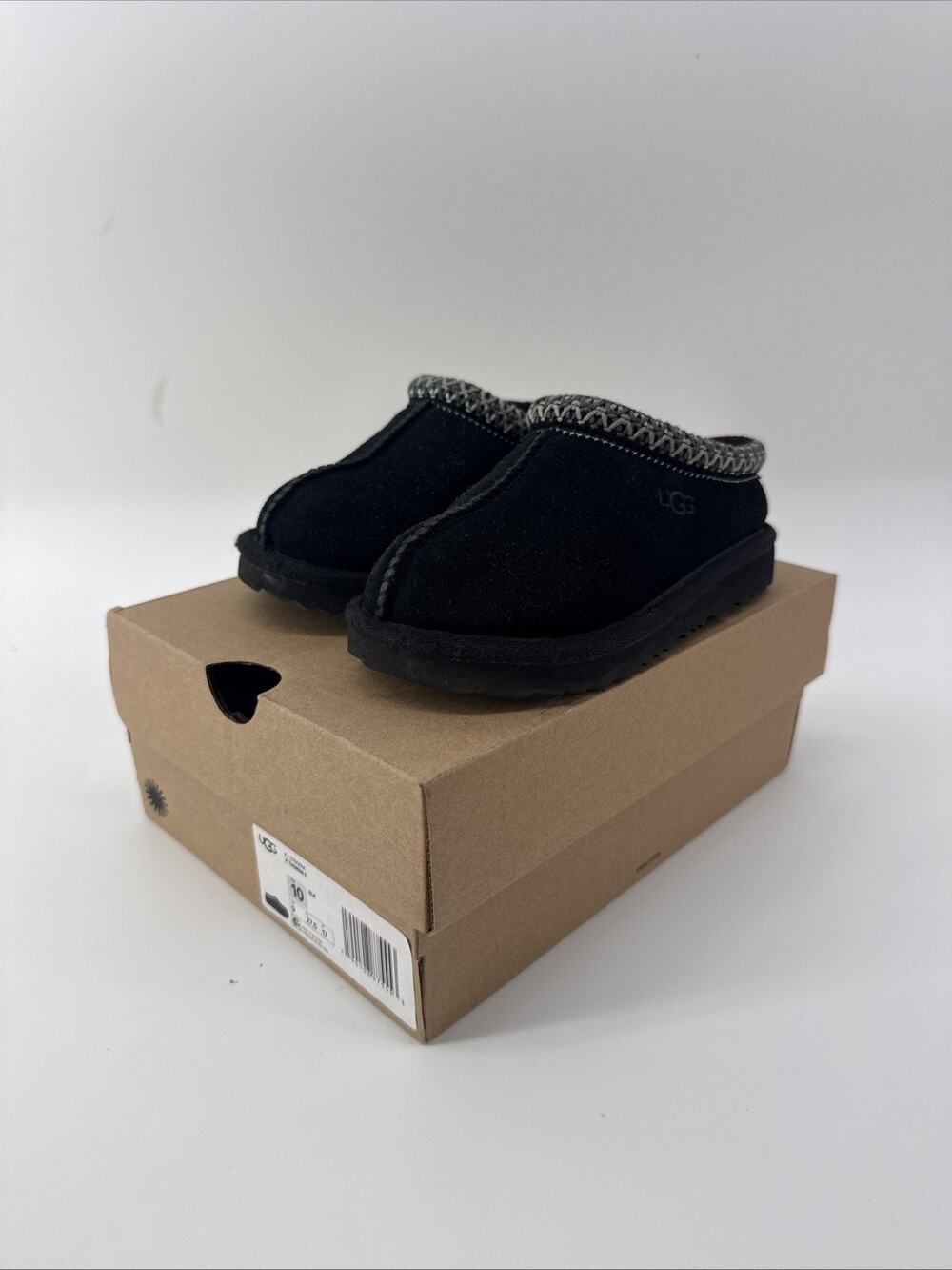UGG Tasman II Slippers Black Toddler Little Kids Size 10